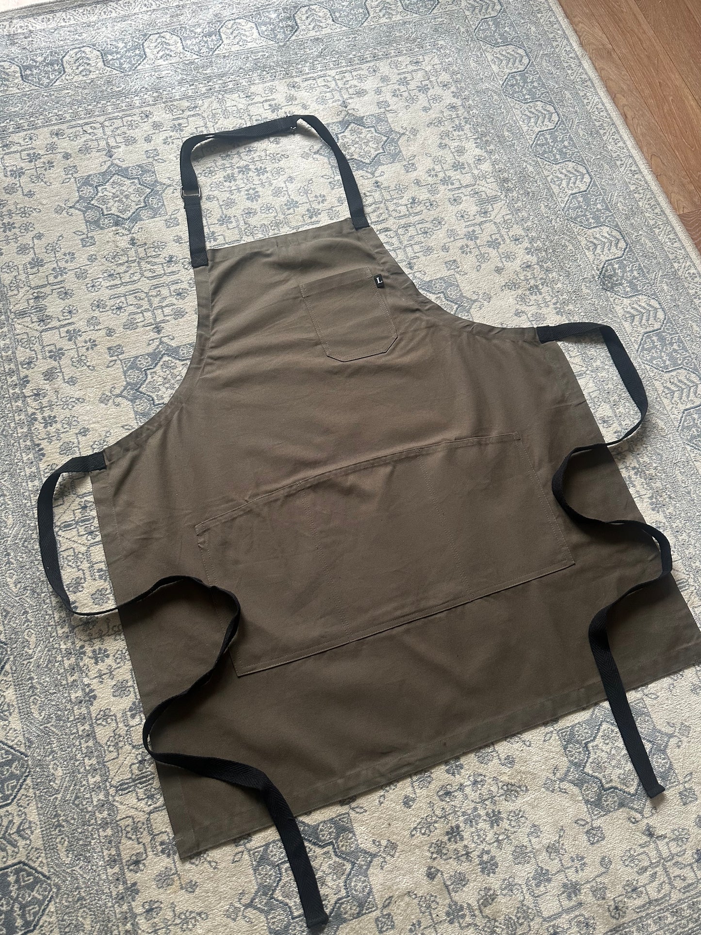 Olive Green Canvas Apron