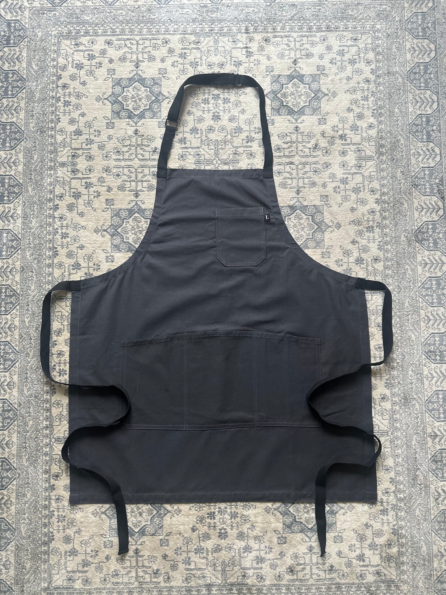 Dark Grey Canvas Apron