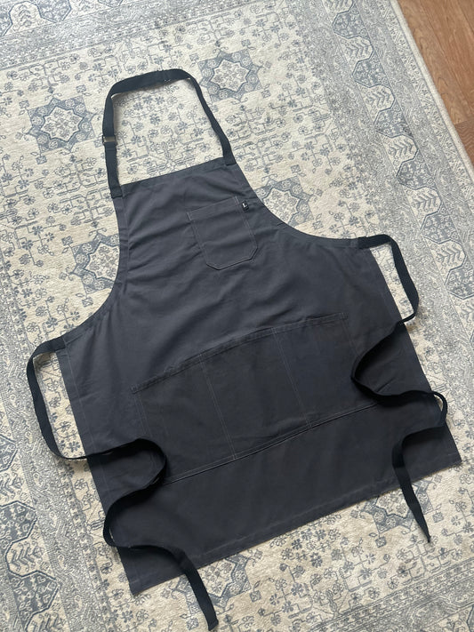 Dark Grey Canvas Apron