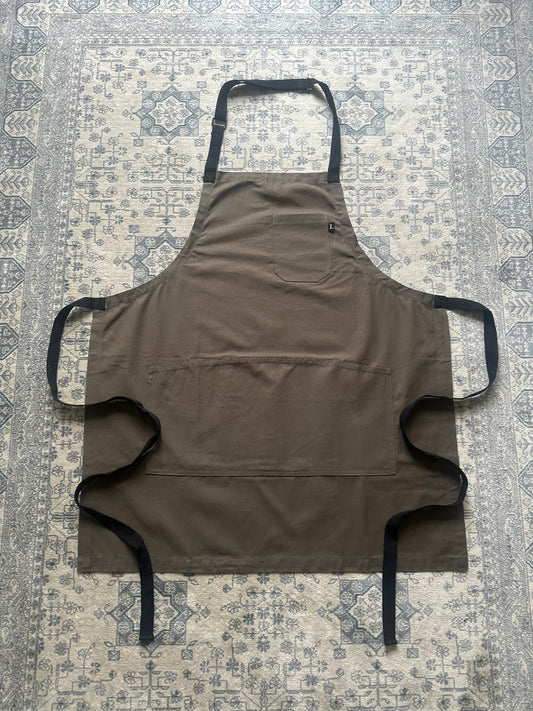 Olive Green Canvas Apron