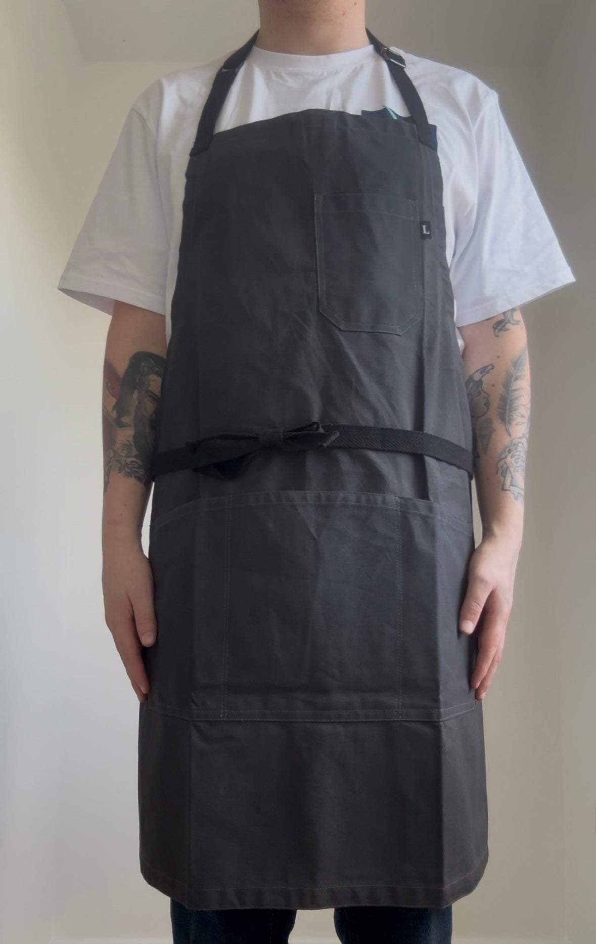 Dark Grey Canvas Apron